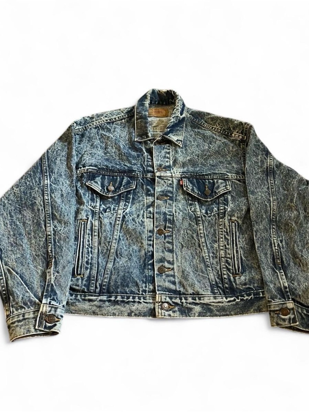 Vintage Levis 1980’s Men’s Acid Wash Denim Jacket Mens XL 70507-0519